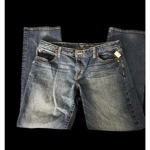 Gap size 14 women's jeans, curvy straight fit coupe drone profile